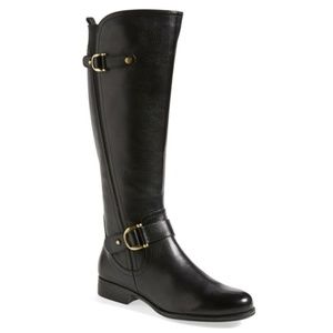 NATURALIZER Jersey Reg Shaft Black Knee High Boot